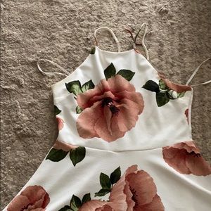 White floral dress
